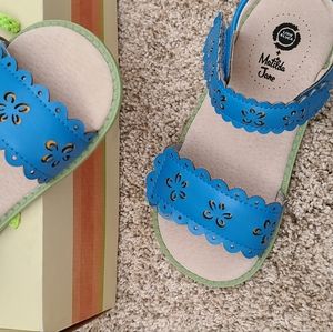 Matilda Jane Blue Leather size 13 girls sandals